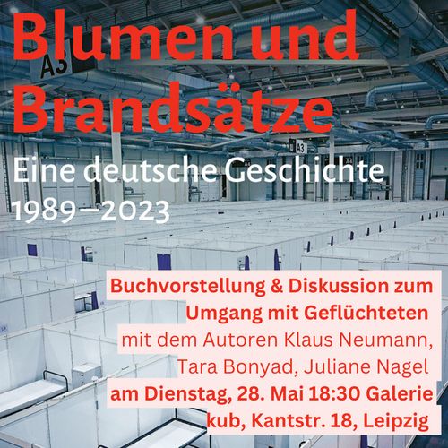 Blumen und Brandsätze - Umgang mit Geflüchteten in Sachsen und Hamburg 1989-2023, Buchvorstellung & Diskussion