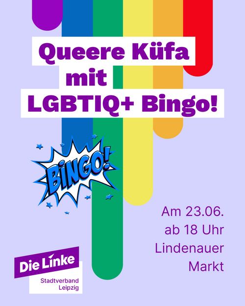 Queere Küfa mit LGBTIQ+ Bingo!