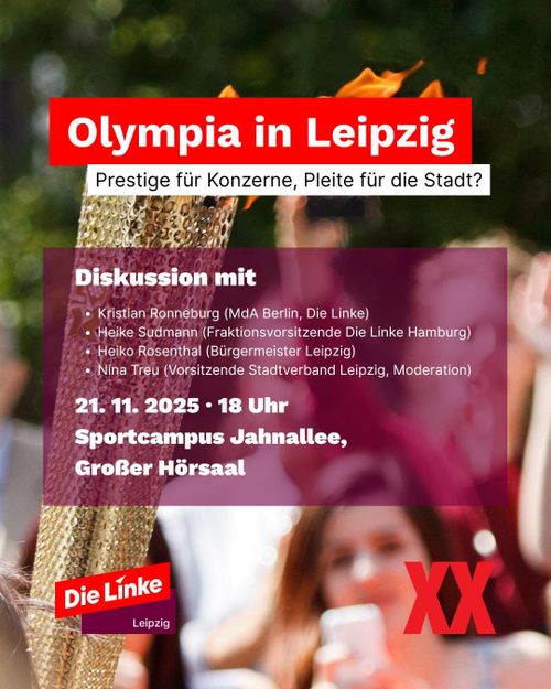 Podiumsdiskussion zur Olympiabewerbung Leipzig
