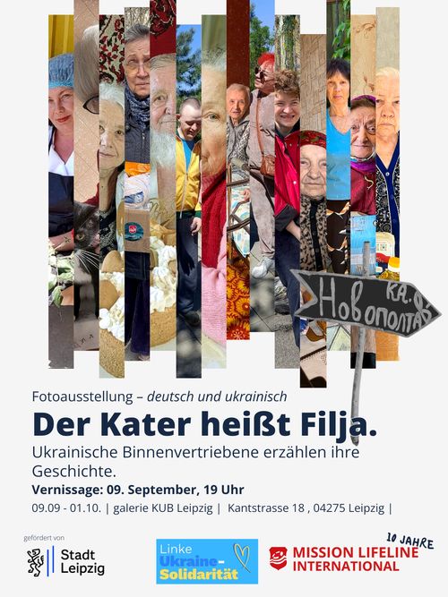 Fotoausstellung “Der Kater heißt Filja. Ukrainische Binnenvertriebene erzählen ihre Geschichte“
